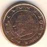 Euro - 2 Euro Cent - Belgium - 1999 - Copper Plated Steel - KM# 225 - Obv: Head left within circle, stars 3/4 surround, date below Rev: Denomination and globe - 0